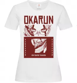 Женская футболка Okarun Белый фото