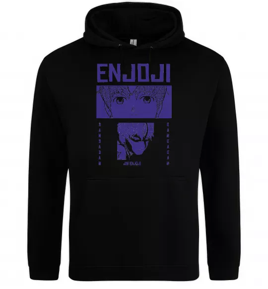 Чоловіча толстовка (худі) Enjoji Чорний фото