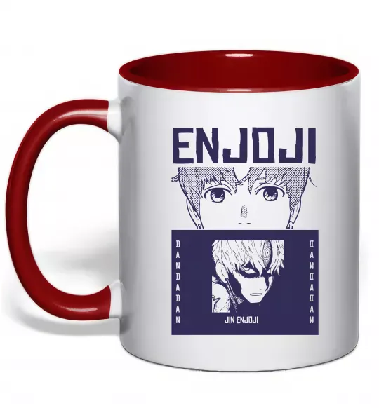 Чашка с цветной ручкой Enjoji Красный фото