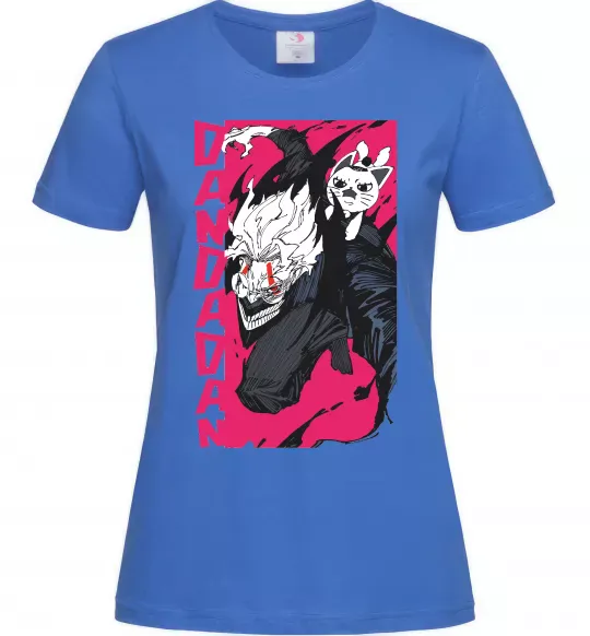 Женская футболка Dan Da Dan Okarun Ярко-синий фото