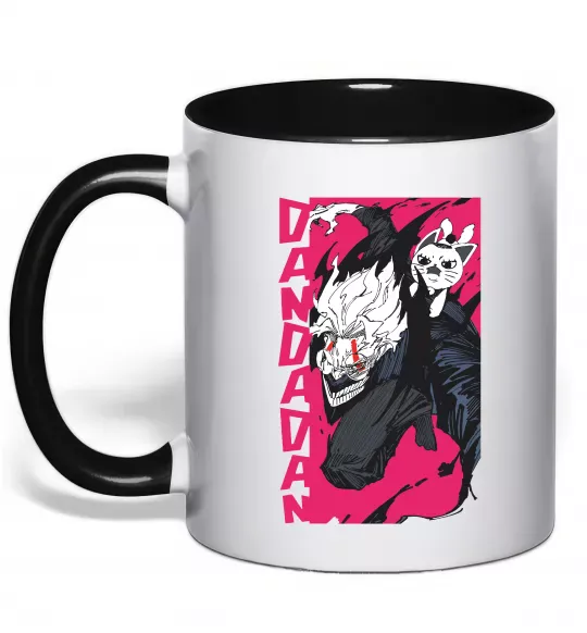 Чашка с цветной ручкой Dan Da Dan Okarun Черный фото