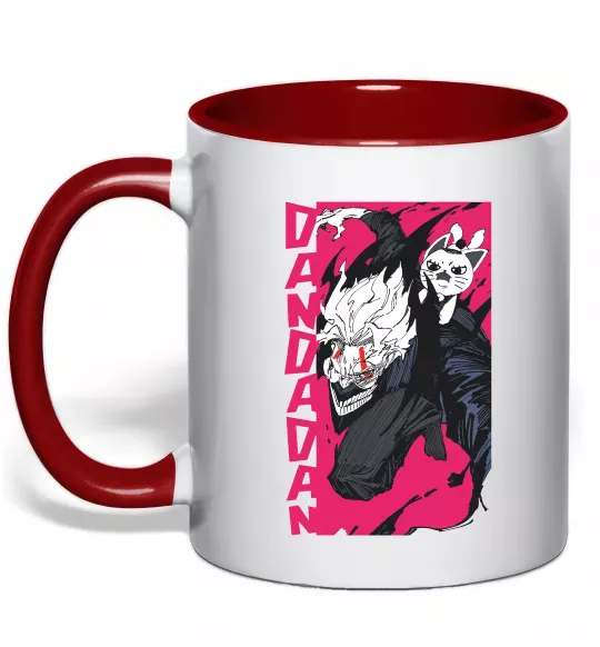 Чашка с цветной ручкой Dan Da Dan Okarun Красный фото