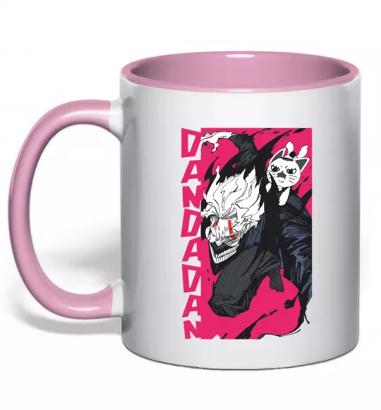 Чашка с цветной ручкой Dan Da Dan Okarun Нежно розовый фото