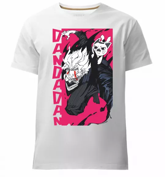 Чоловіча преміум футболка Dan Da Dan Okarun Білий фото