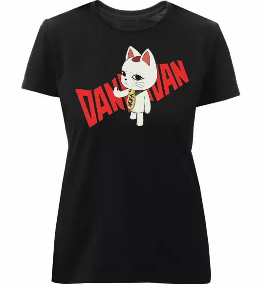 Жіноча преміум футболка Maneki Neko Чорний фото