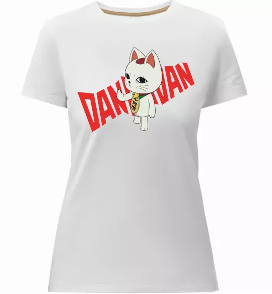 Жіноча преміум футболка Maneki Neko Білий фото