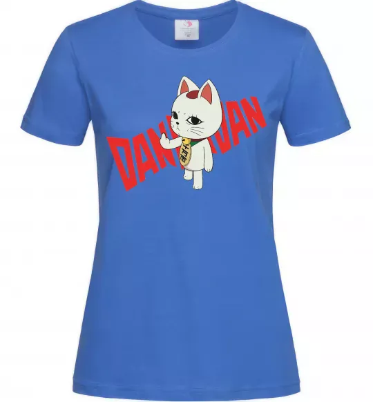 Женская футболка Maneki Neko Ярко-синий фото