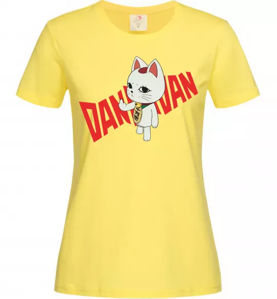 Женская футболка Maneki Neko Лимонный фото