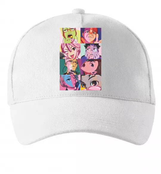 Кепка Дандадан колаж Белый фото