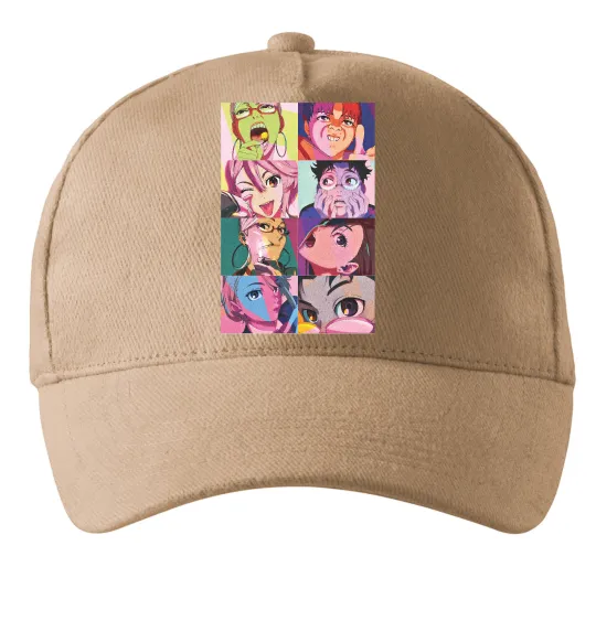 Кепка Дандадан колаж Пісочний фото