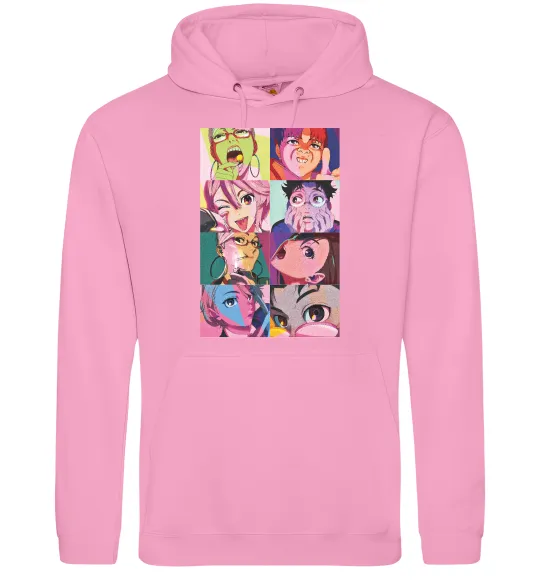 Жіноча толстовка (худі) Дандадан колаж Рожевий фото