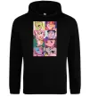 Женская толстовка (худи) Дандадан колаж Черный фото