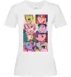 Жіноча футболка Дандадан колаж Білий фото