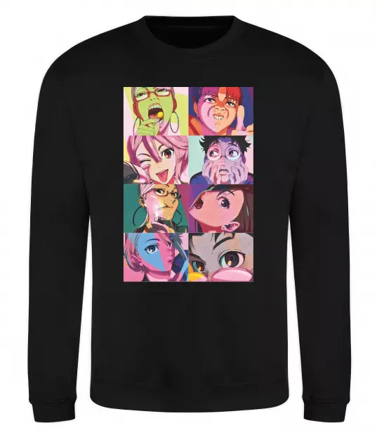Свитшот Дандадан колаж Черный фото