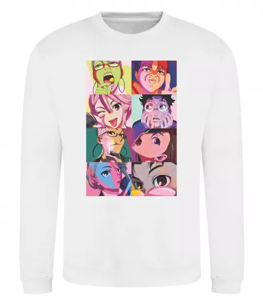 Свитшот Дандадан колаж Белый фото