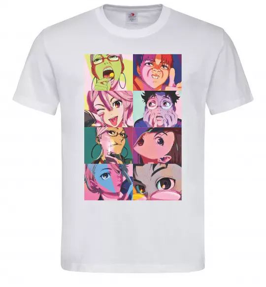 Мужская футболка Дандадан колаж Белый фото
