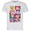 Мужская футболка Дандадан колаж Белый фото