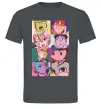 Мужская футболка Дандадан колаж Графит фото