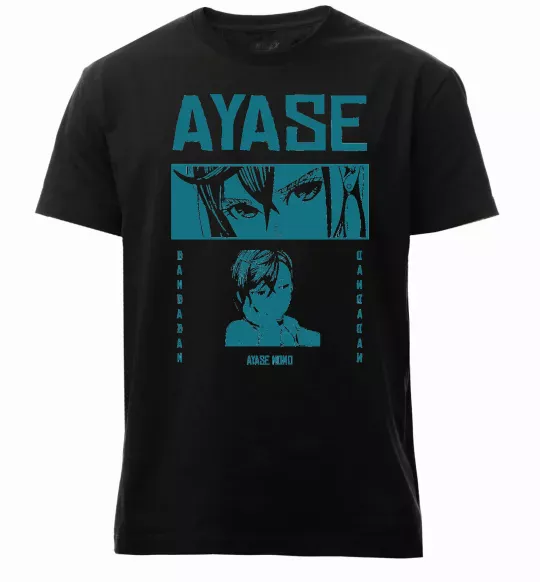 Чоловіча преміум футболка Ayase Momo Чорний фото