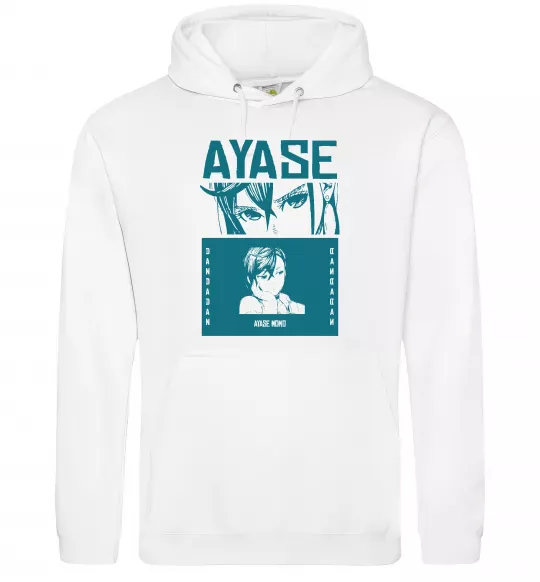 Женская толстовка (худи) Ayase Momo Белый фото
