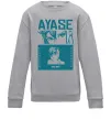 Детский Свитшот Ayase Momo Серый меланж фото