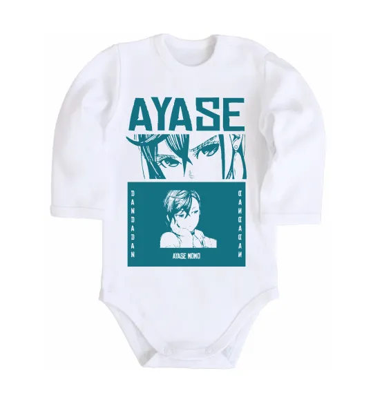 Дитячий бодік Ayase Momo Білий фото