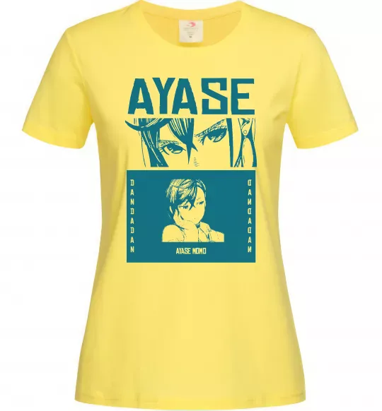 Жіноча футболка Ayase Momo Лимонний фото