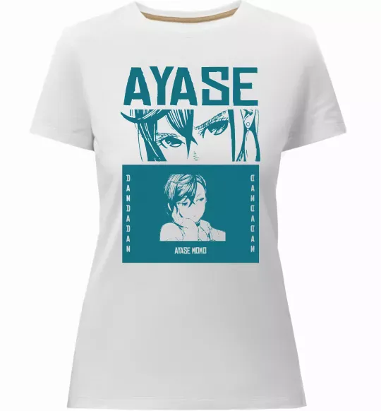 Женская премиум футболка Ayase Momo Белый фото