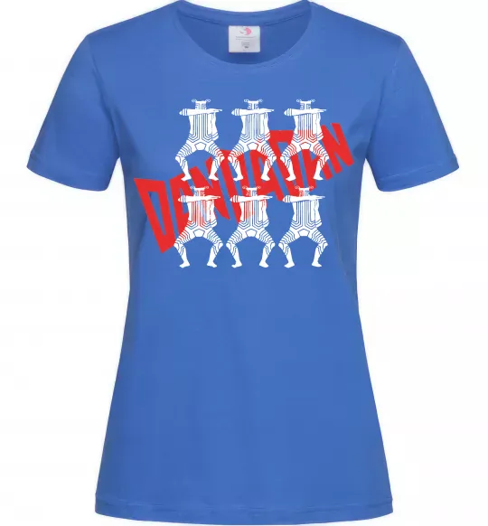 Женская футболка Alien Serpo Ярко-синий фото