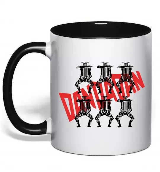 Чашка с цветной ручкой Alien Serpo Черный фото