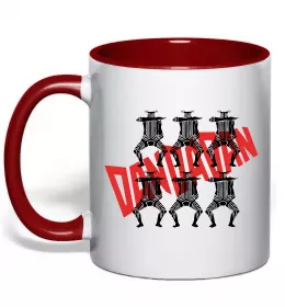 Чашка с цветной ручкой