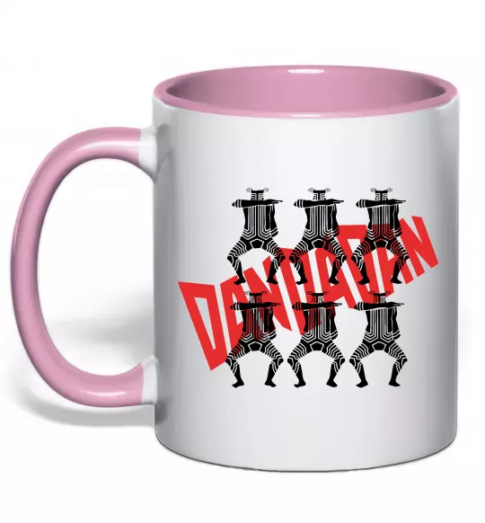 Чашка с цветной ручкой Alien Serpo Нежно розовый фото