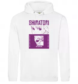 Женская толстовка (худи) Shiratori Белый фото