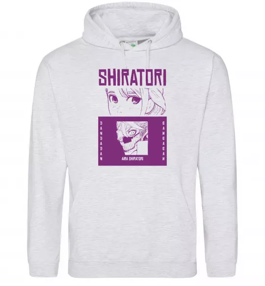 Женская толстовка (худи) Shiratori Серый меланж фото