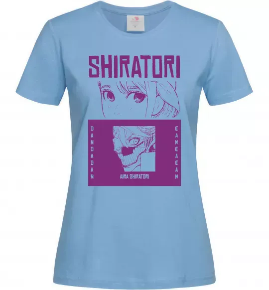 Женская футболка Shiratori Голубой фото