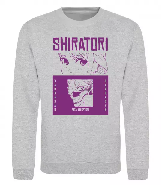 Світшот Shiratori Сірий меланж фото