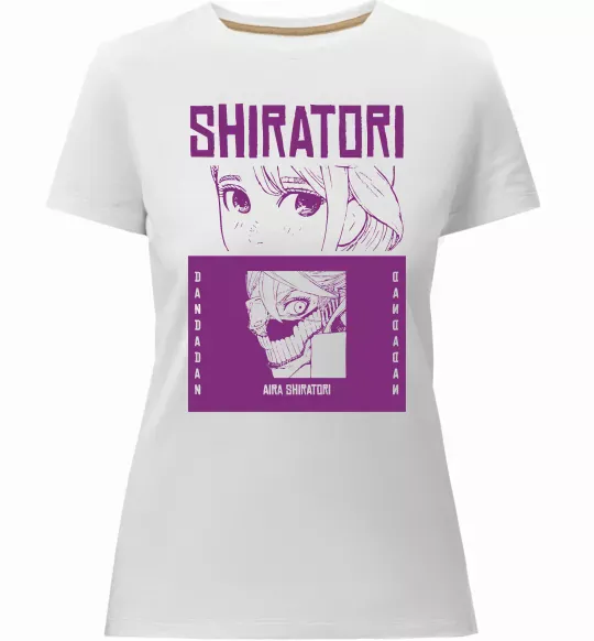 Жіноча преміум футболка Shiratori Білий фото