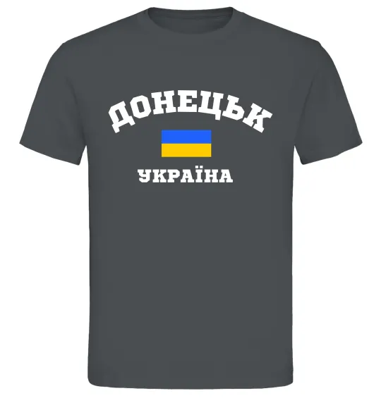 Чоловіча футболка Донецьк Україна Графіт фото