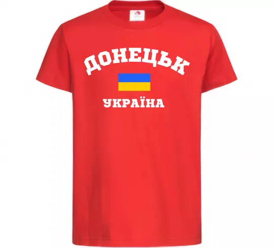 Дитяча футболка Донецьк Україна Червоний фото