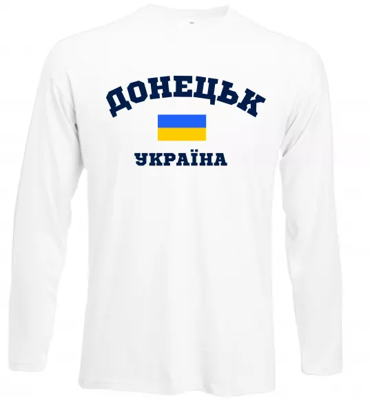 Лонгслів Донецьк Україна Білий фото