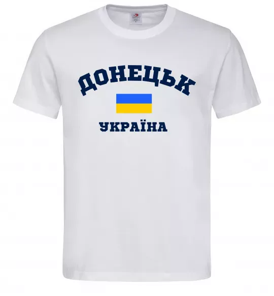 Чоловіча футболка Донецьк Україна Білий фото