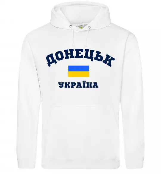 Чоловіча толстовка (худі) Донецьк Україна Білий фото