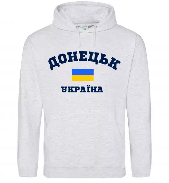 Жіноча толстовка (худі) Донецьк Україна Сірий меланж фото