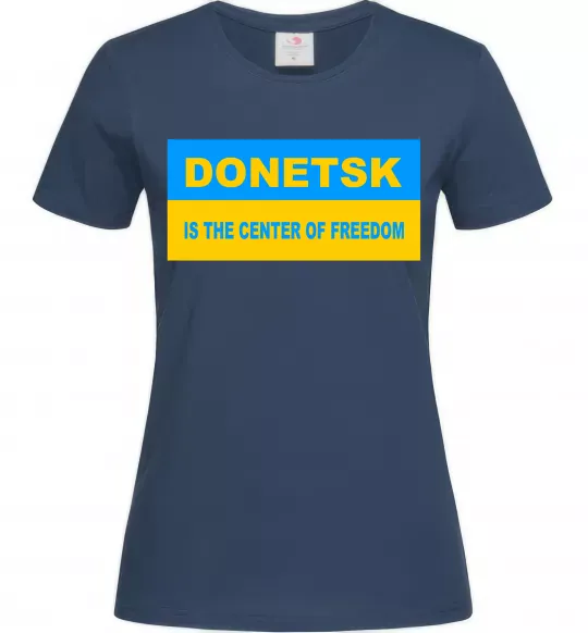 Жіноча футболка Donetsk center of freedom Темно-синій фото