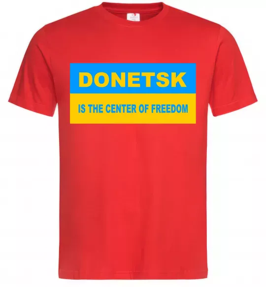 Чоловіча футболка Donetsk center of freedom Червоний фото