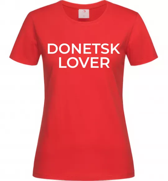 Женская футболка Donetsk lover Красный фото