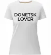 Женская премиум футболка Donetsk lover Белый фото