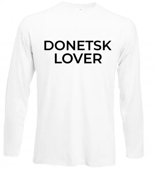Лонгслив Donetsk lover Белый фото
