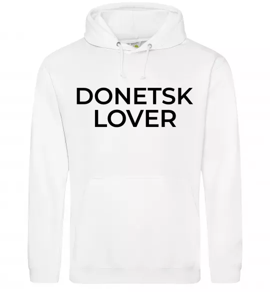 Женская толстовка (худи) Donetsk lover Белый фото