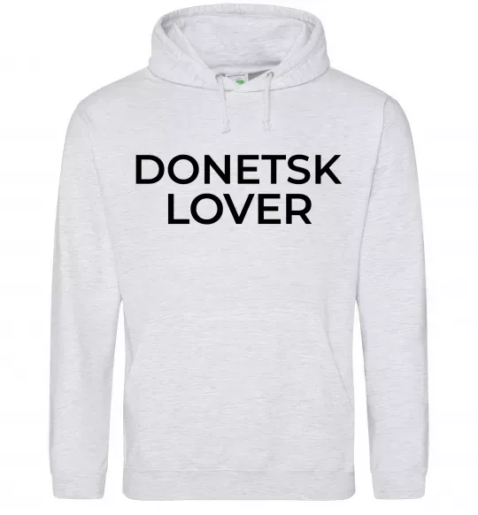 Женская толстовка (худи) Donetsk lover Серый меланж фото